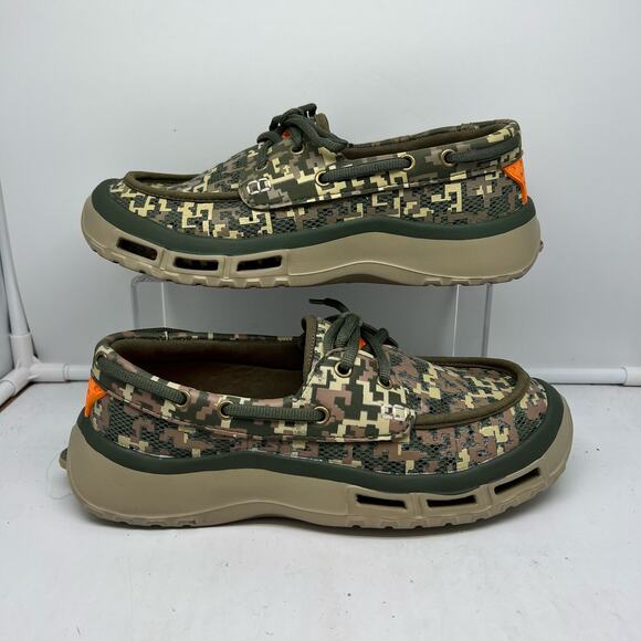 Soft Science Shoes Mens 8 Fishing Boat Fin 2.0 Camo Slip On Womens 10 - Picture 1 of 8